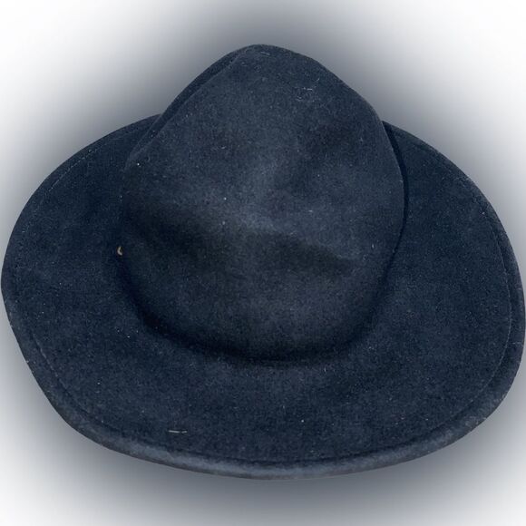 Brixton Men's Tiller Wide Brim Felt Fedora Hat MISSING Leather Strap Size Medium - Picture 3 of 4